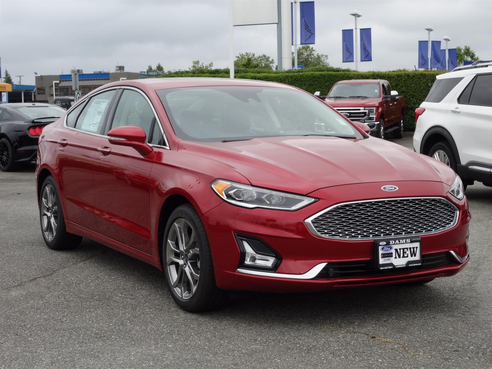 2020 Ford Fusion Hybrid Titanium Rapid Red, 2.0L iVCT Atkinson-cycle I